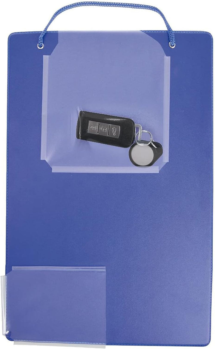 10 Robuste Werkstattauftragstaschen DIN A4 blau 10er Pack Auftragsmappen Kfz mit Schlüsselfach und H