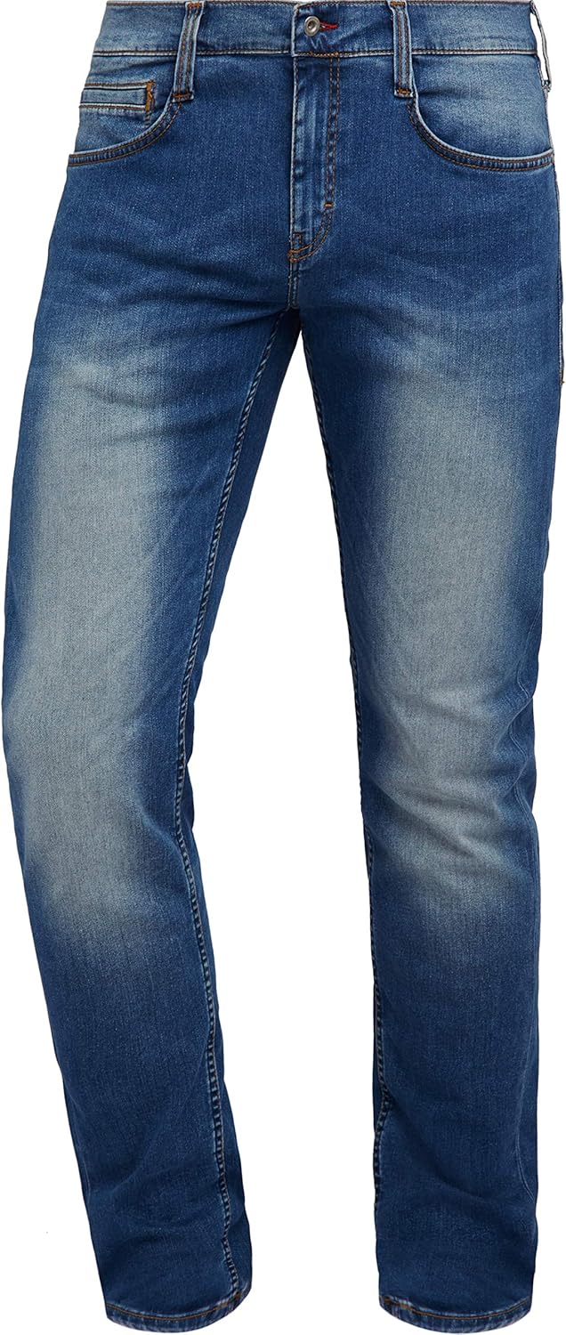 MUSTANG Herren Jeans Hose Oregon Tapered 28W / 32L Blau, 28W / 32L Blau