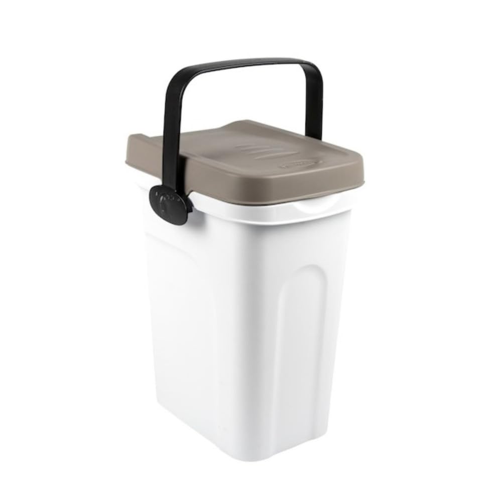 Kerbl Petfood Container (fest verschliessbar, für ca. 2,5 kg Trockenfutter, Farbe grau/weiss, luftdi
