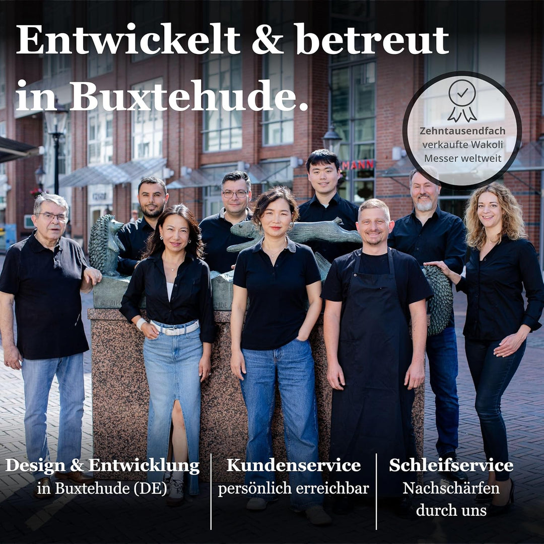 Wakoli EDIB Damastmesser Chefmesser 20 cm Klinge extrem scharf aus 67 Lagen I Damast Küchenmesser un