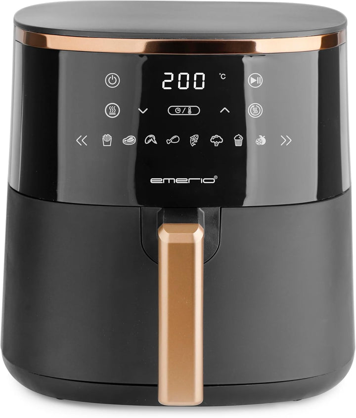 EMERIO digitale XL Heissluftfritteuse mit 4,2L | AirFryer | Kupfer Edition | Frittieren ohne extra Ö
