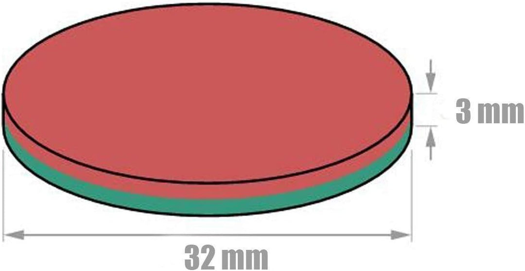 Magnete Stark, 6 Stück 30 x 3 mm 8 KG Ziehen Neodym Magnete Extra Stark, Magnete für Magnettafel, Ma