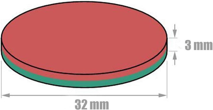 Magnete Stark, 6 Stück 30 x 3 mm 8 KG Ziehen Neodym Magnete Extra Stark, Magnete für Magnettafel, Ma