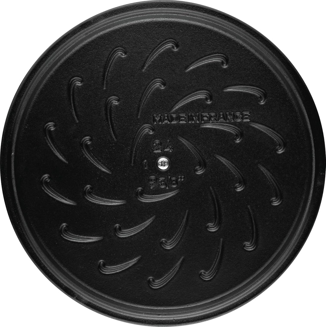STAUB Gusseisen Bräter, Chistera Tropfenstruktur im Deckel, Rund 28 cm, 3,7 L, Für alle Herdarten ge