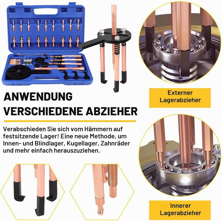 36 in 1 Lagerabzieher Set, Universal Innenlager Abzieher, Multifunktionales Lagerentfernungswerkzeug