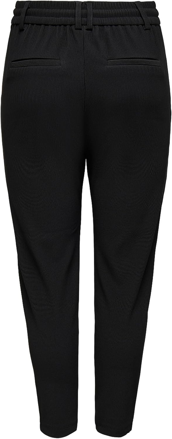 ONLY Damen Onlpoptrash-Sally Easy Mw Rib PNT Noos Hose M / 34L Black 1, M / 34L Black 1