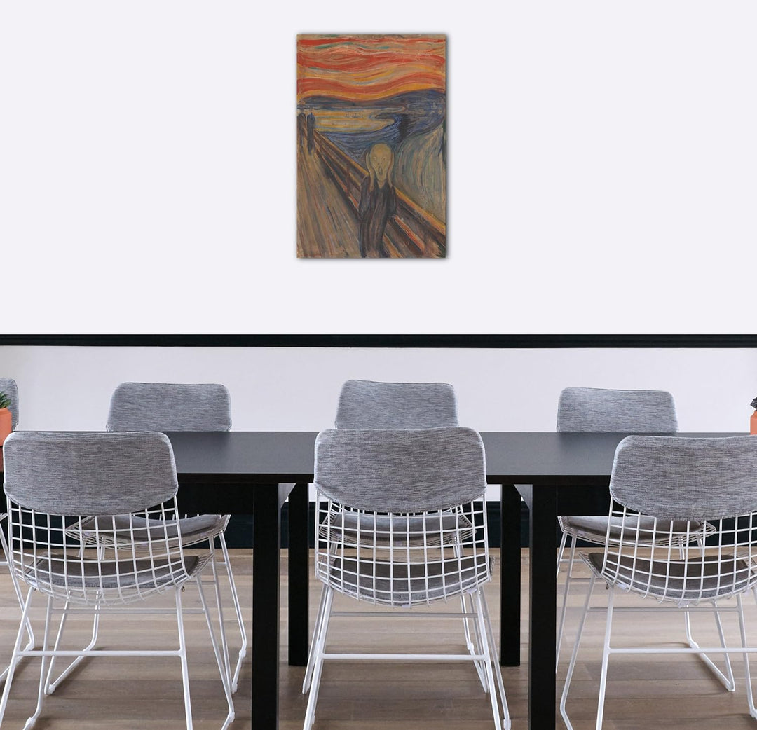Printed Paintings Leinwand (60x80cm): Edward Munch - Der Schrei (1893) 60x80 cm, 60x80 cm