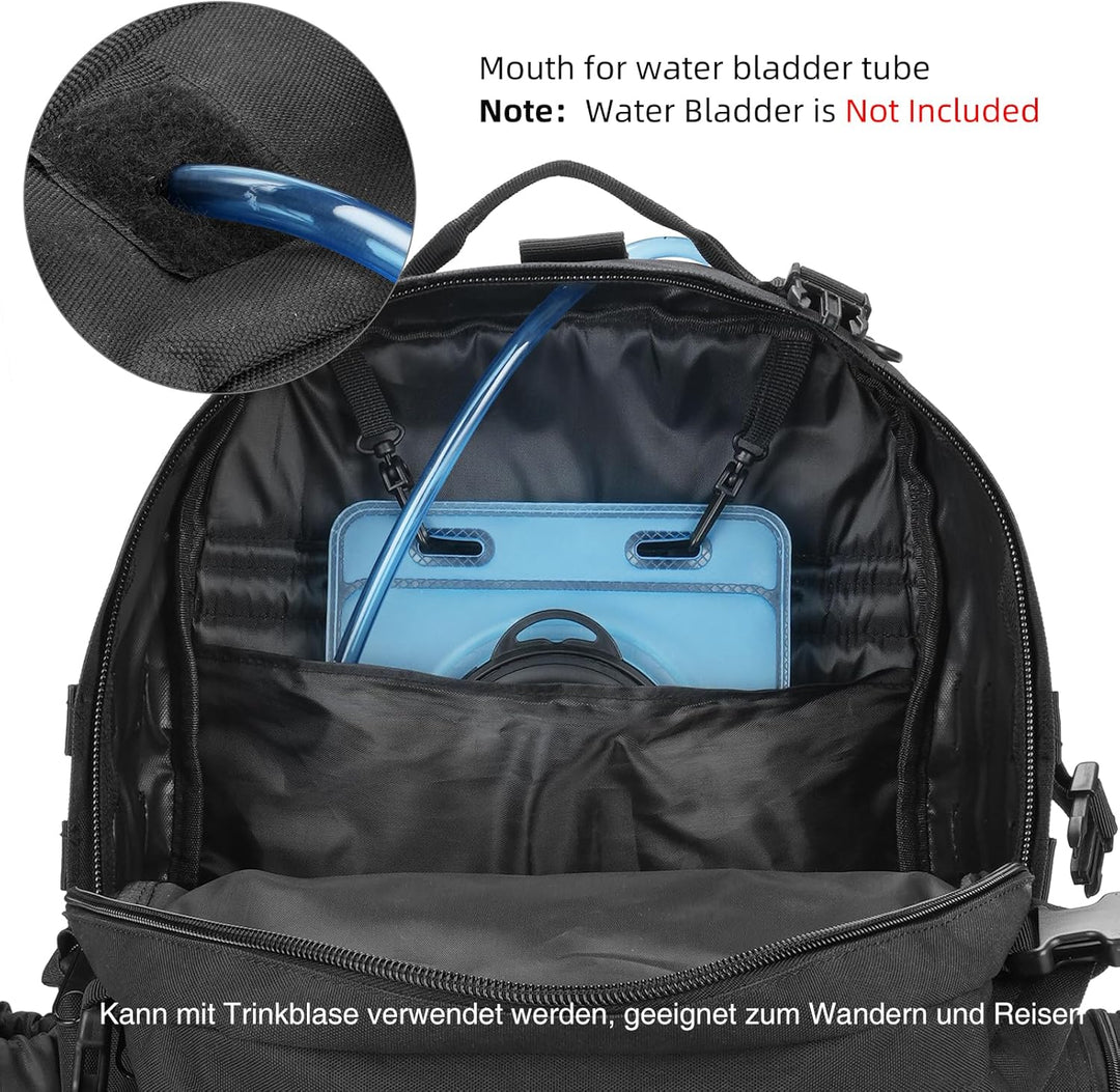 Taktischer Rucksack, 60L Militär Armee Rucksack, grosser Survival Molle Tagesrucksack für Herren und