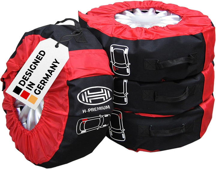 HEYNER® Reifentaschen Set Reifenschutzhülle 4er Set wasserabweisend waschbar inkl. Tasche 14-18 Zoll