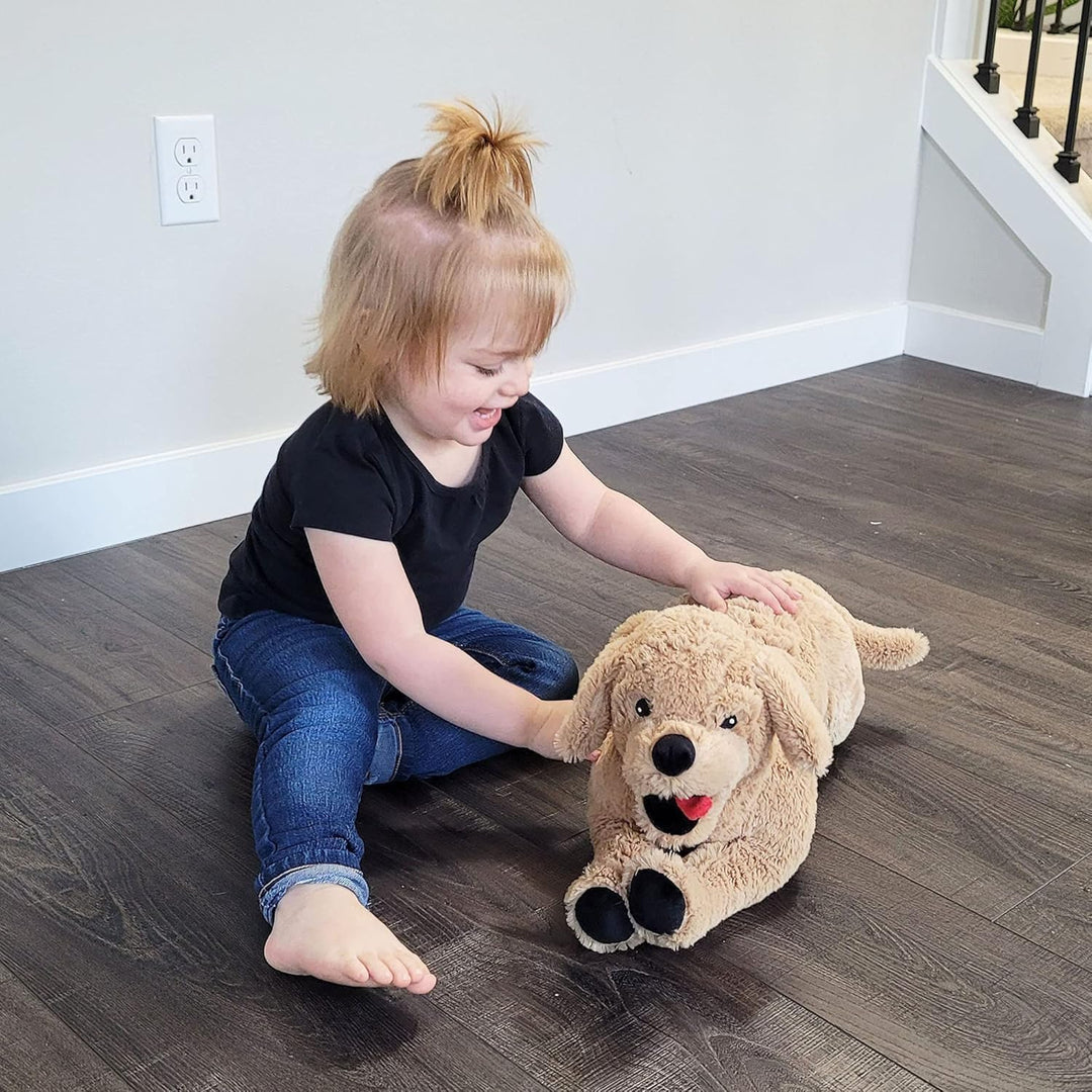 LotFancy Kuscheltier Hund Plüschtier 53cm, Stofftier Hund Golden Retriever, weich kuschelig Geschenk