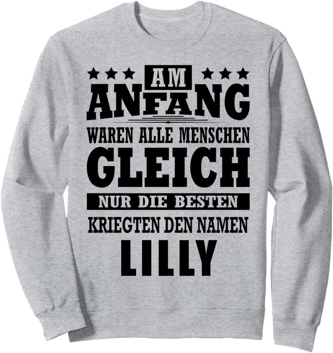 Name Lilly Vorname Namensgeschenke Namenstag Fun Sweatshirt