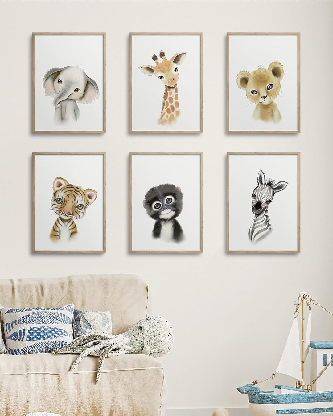 Hambient Poster Kinderzimmer - Bilder Babyzimmer Deko, Junge, Mädchen - Wandbilder, Kinderposter, De