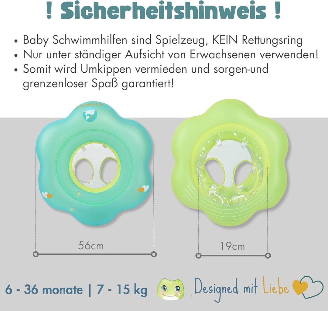 EDWEKIN® Baby Schwimmring, Mitwachsende Schwimmhilfe, Schwimmsitz Kleinkinder, Baby Float, Kinder Sc