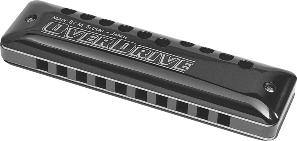 Suzuki MR-300 Diatonische Mundharmonika Overdrive Low-F Schwarz, C