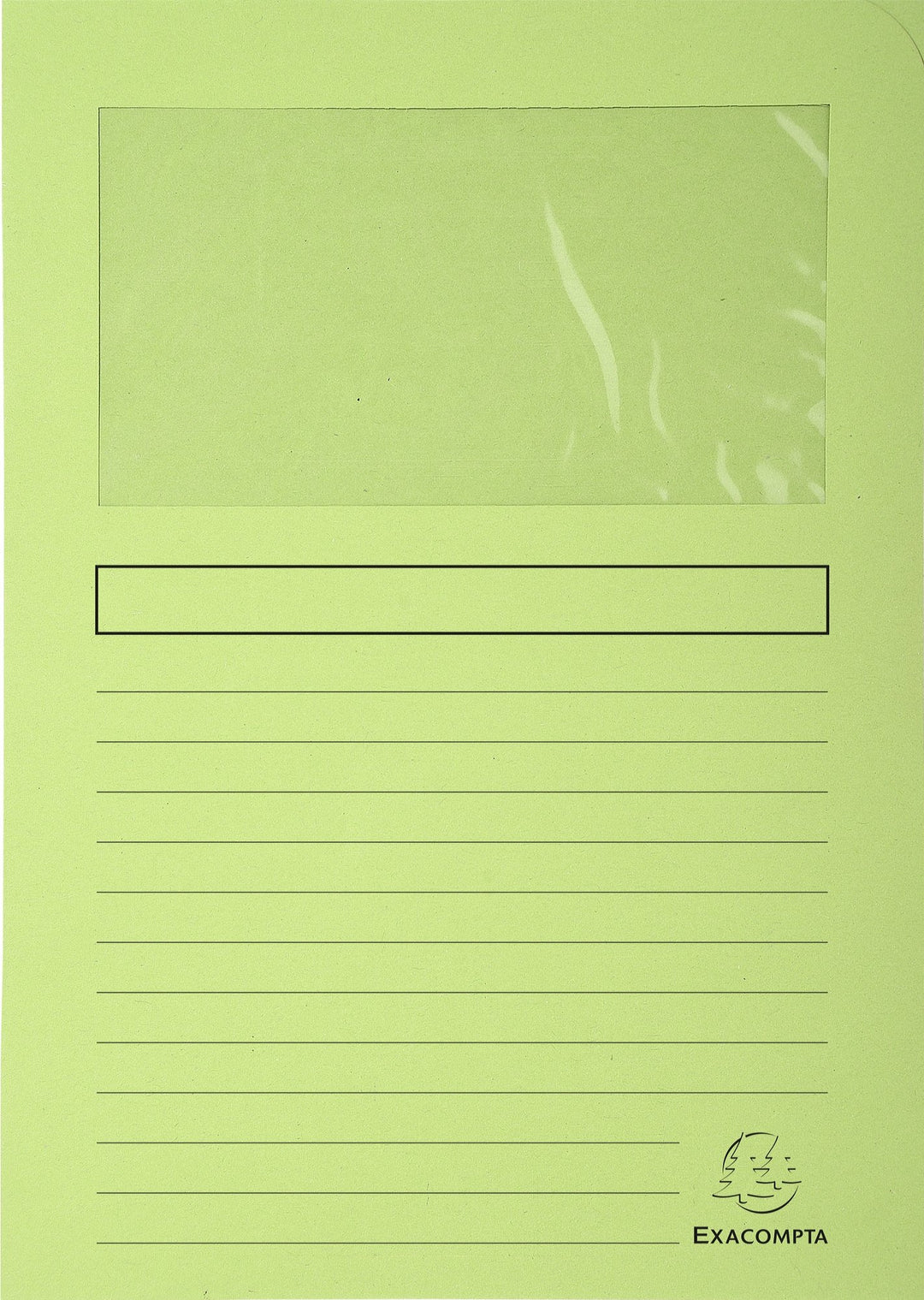 Exacompta 50153E Packung mit 100 Fenstermappen Super, PEFC zertifiziert, Karton 160g/qm, praktisch u