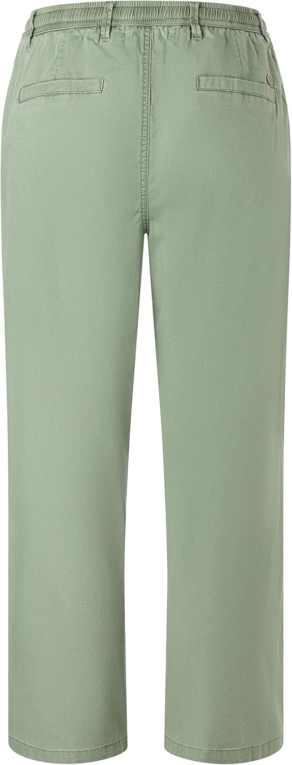 Timezone Damen Regular Marlatz Cropped Freizeithose 26 Oil Green, 26 Oil Green