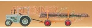 Preiser 1/160 TH – pr79504 – Modelleisenbahnen – Traktor und Anhänger