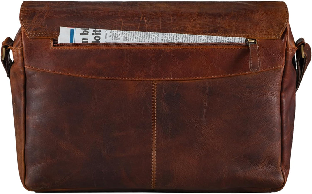 STILORD 'Lonzo' Vintage Umhängetasche echtes Büffel-Leder Messenger Bag für Herren und Damen Unitasc