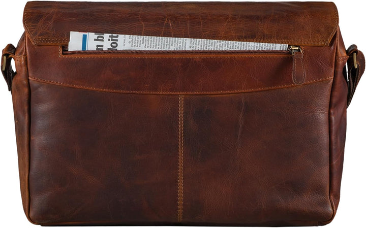 STILORD 'Lonzo' Vintage Umhängetasche echtes Büffel-Leder Messenger Bag für Herren und Damen Unitasc