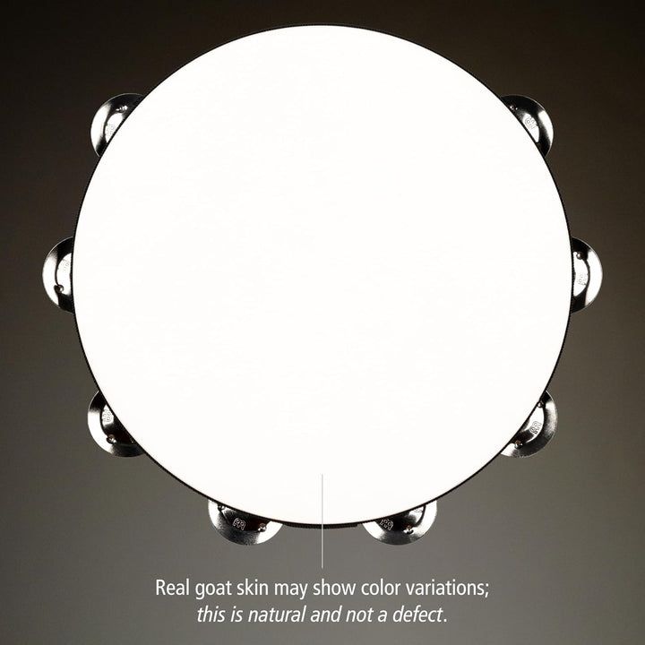 MEINL Percussion Traditional Ziegenfell Holztambourine - 2reihig/ Walnut Brown (TAH2WB)