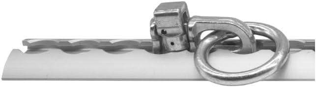 lasiprofi Double-Stud Fitting mit Ring 10 Stück im Set für Airlineschine, Belastbarkeit 2500 daN