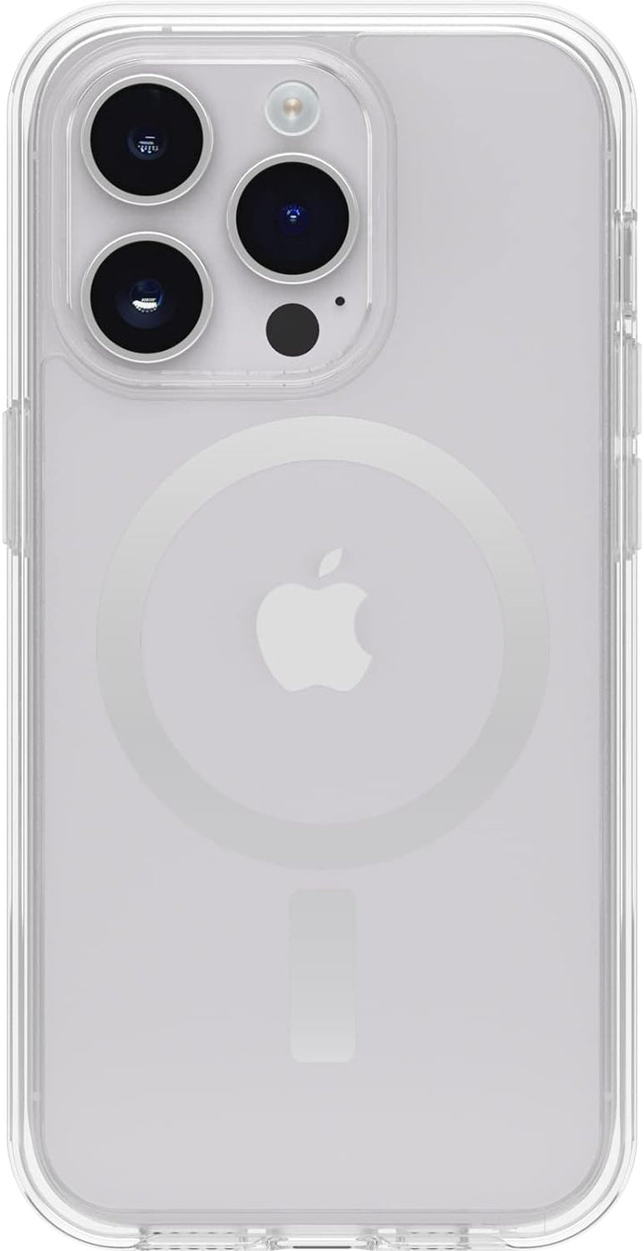 OtterBox Symmetry+ transparente Hülle für iPhone 14 Profür MagSafe, stossfest, sturzsicher, schützen