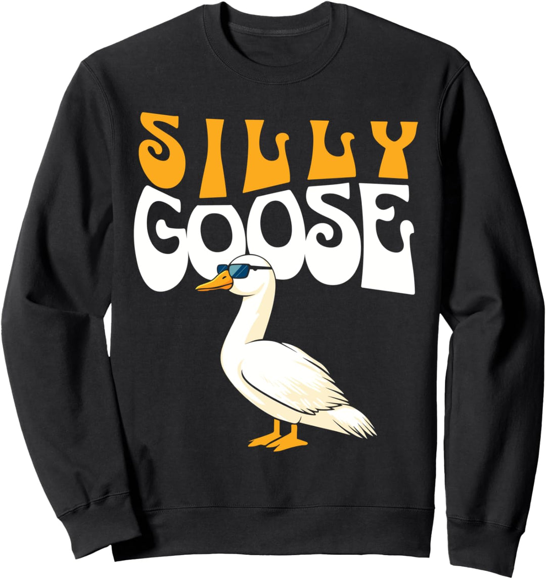 Lustige alberne Gans ohne Titel Gans Spiel Veranda Gans Outfits Sweatshirt