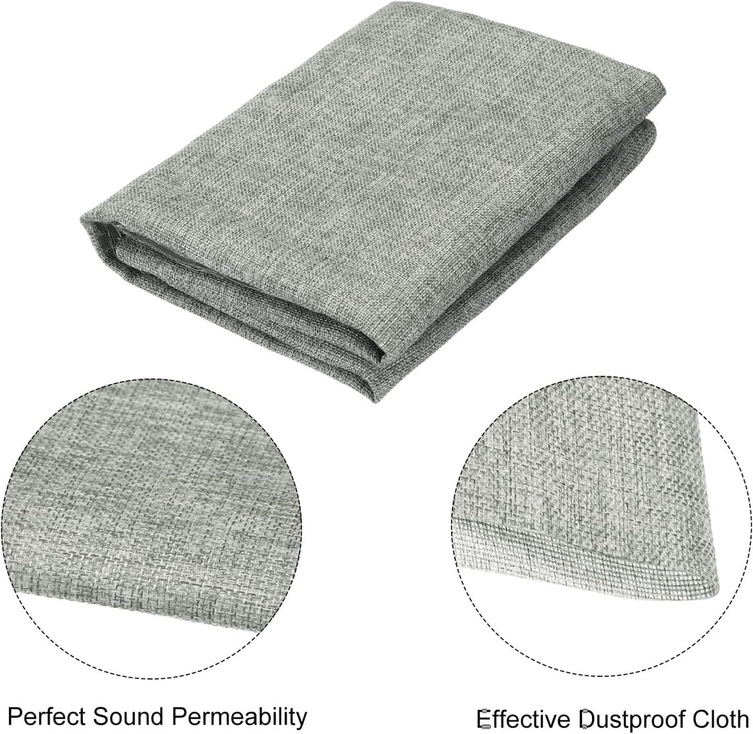 QUARKZMAN Graues Lautsprecher Akustikstoff Mesh Grill Mesh Gittertuch (Kein Rohrgeflecht) Stereo Box