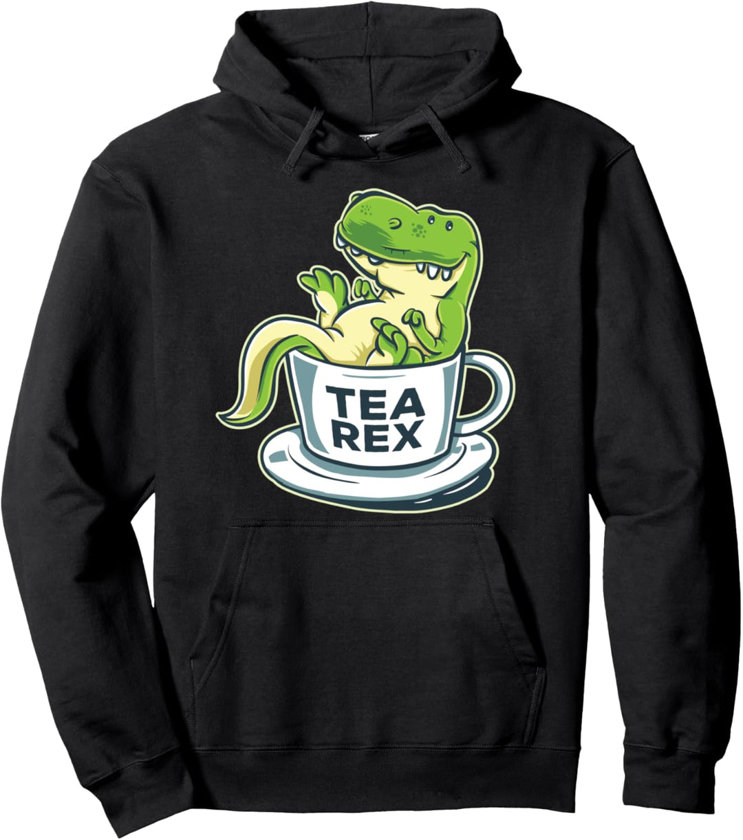 Tea Rex Meme Dino Tee Tasse Dinosaurier Tyrannosaurus T-Rex Pullover Hoodie