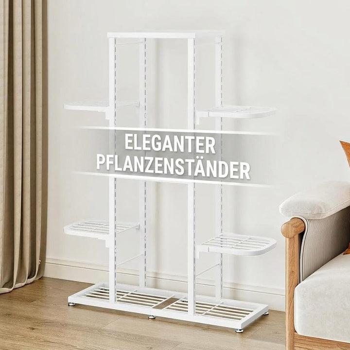 Litake Pflanzenregal Metall, 5 Ebenen Blumenständer für Innen &amp; Aussen | Metall Pflanzenregal mit 5
