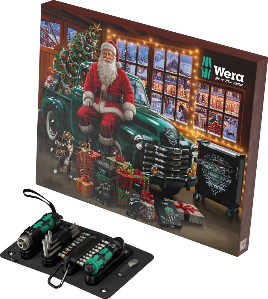 Wera 05136614001 Adventskalender 2026, 24-teilig, Adventskalender 2026