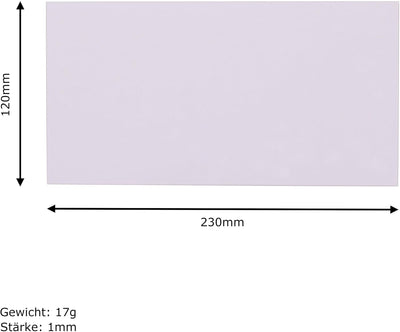 Umschläge Grösse: 230x120 mm Vollpapptasche Haftklebung mit Abziehstreifen Versandhülle Lang Pappe K
