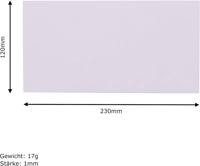 Umschläge Grösse: 230x120 mm Vollpapptasche Haftklebung mit Abziehstreifen Versandhülle Lang Pappe K