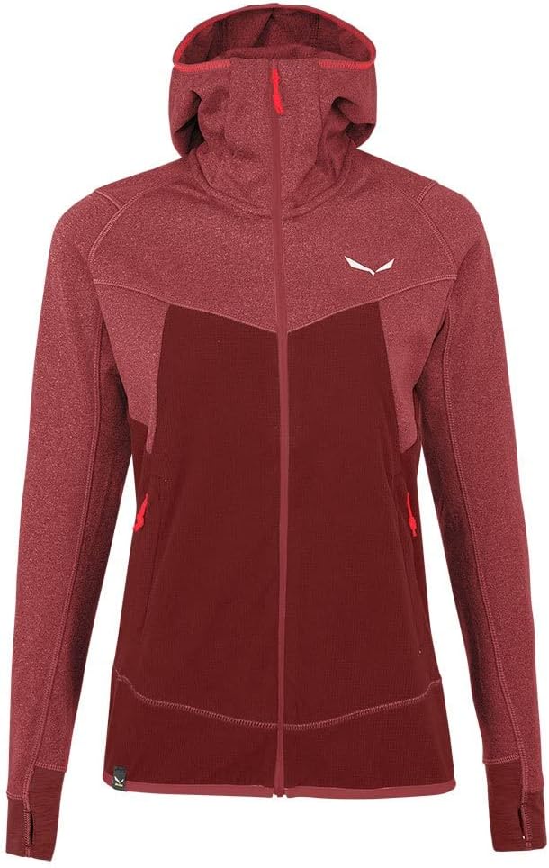 Salewa Damen Puez Hybrid Polarlite Hooded Fleece Women Softshelljacke XL SYRAH MELANGE, XL SYRAH MEL