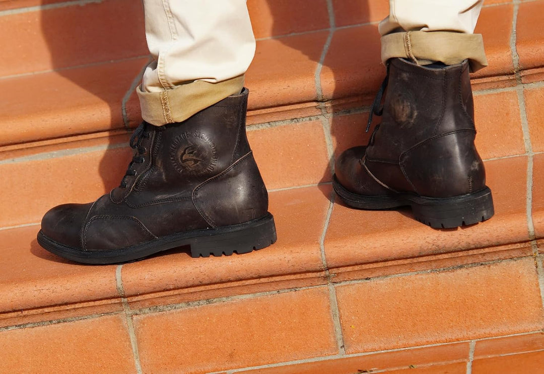 Falco Aviator Motorradstiefel 45 EU Braun, 45 EU Braun