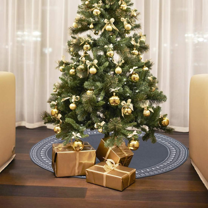 Dremisland Grosse Weihnachtsbaum Rock, 122cm Gestrickter Weihnachtsbaumdecke, Schneeflocken Baum Roc