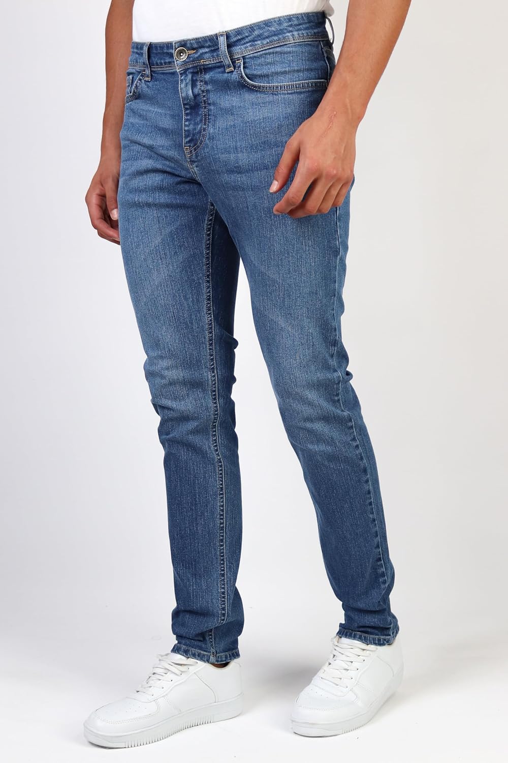 HALAT'S Herren Jeans Slim Fit - Baumwolle Jeanshose Stretch für Herren mit Schlanke Elastizität 30W