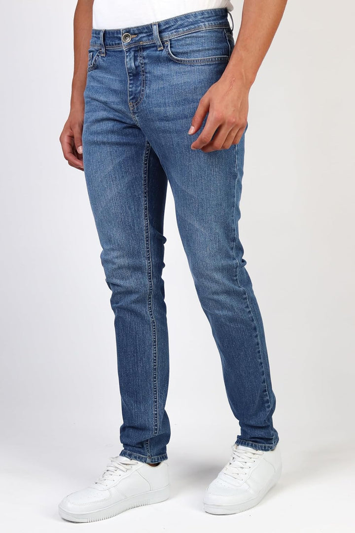 HALAT'S Herren Jeans Slim Fit - Baumwolle Jeanshose Stretch für Herren mit Schlanke Elastizität 30W