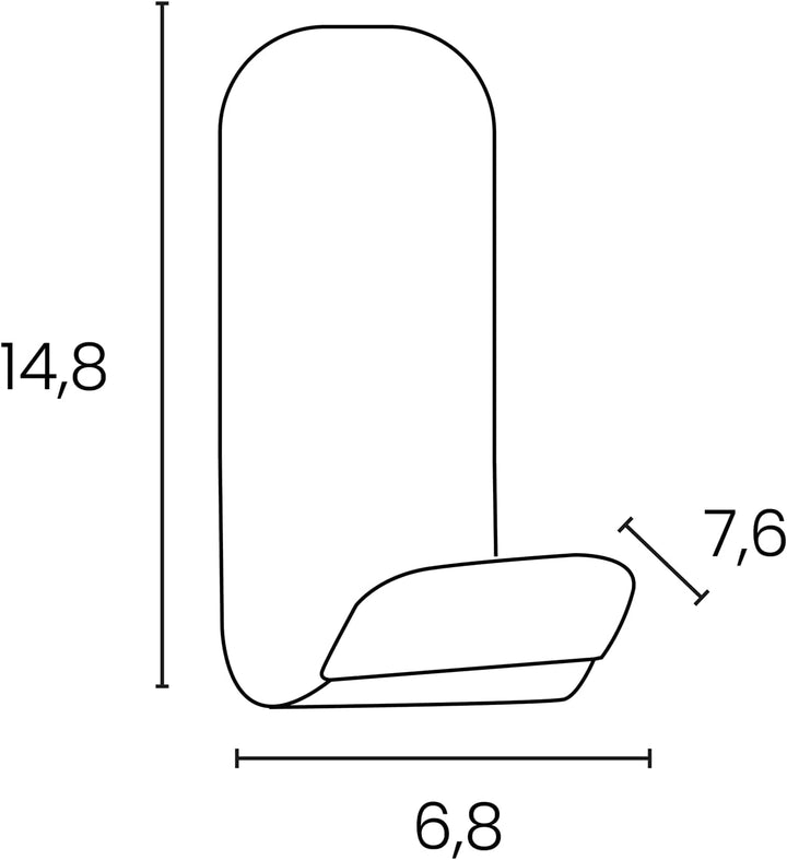 UNILUX magnetischer Garderobenhaken STEELY, anis-grün, Grün