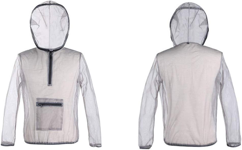 LIOOBO Mesh Schutzkleidung Outdoor Schutz Bug Kleidung Anti-Moskito-Jacke für Camping Wandern Angeln