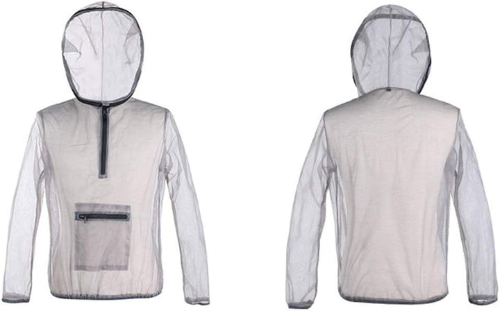 LIOOBO Mesh Schutzkleidung Outdoor Schutz Bug Kleidung Anti-Moskito-Jacke für Camping Wandern Angeln