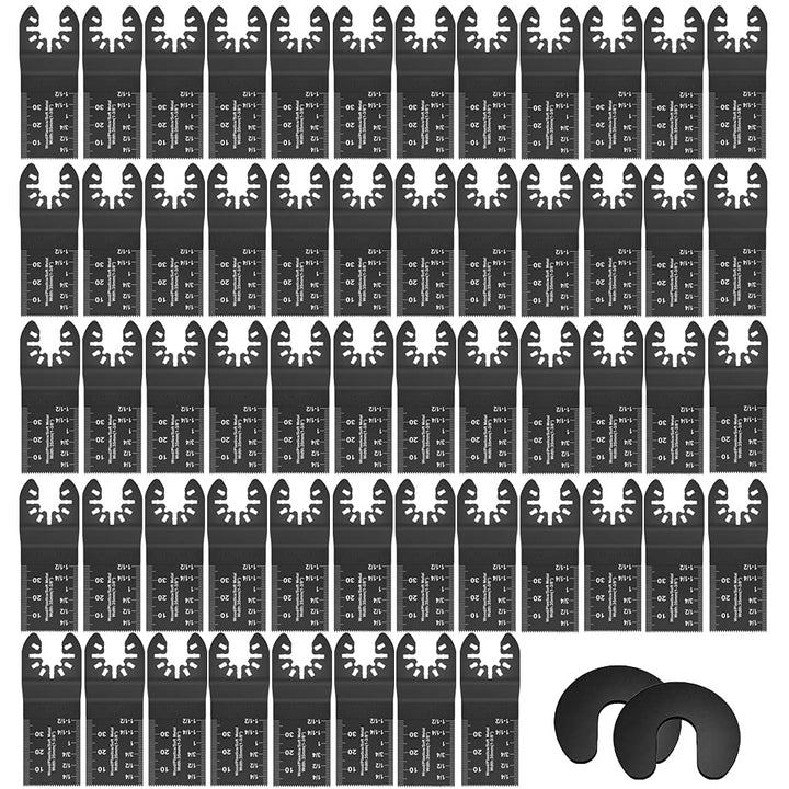 52Stk Multitool sägeblätter kit, Multifunktionswerkzeug Zubehör Oszillierendes Zubehör Set Schnellsp