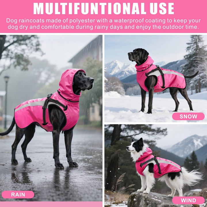 Hund Regenmantel wasserdichte Regenmäntel für Hunde Regenjacken mit Kapuze Haustier Regen Poncho Man