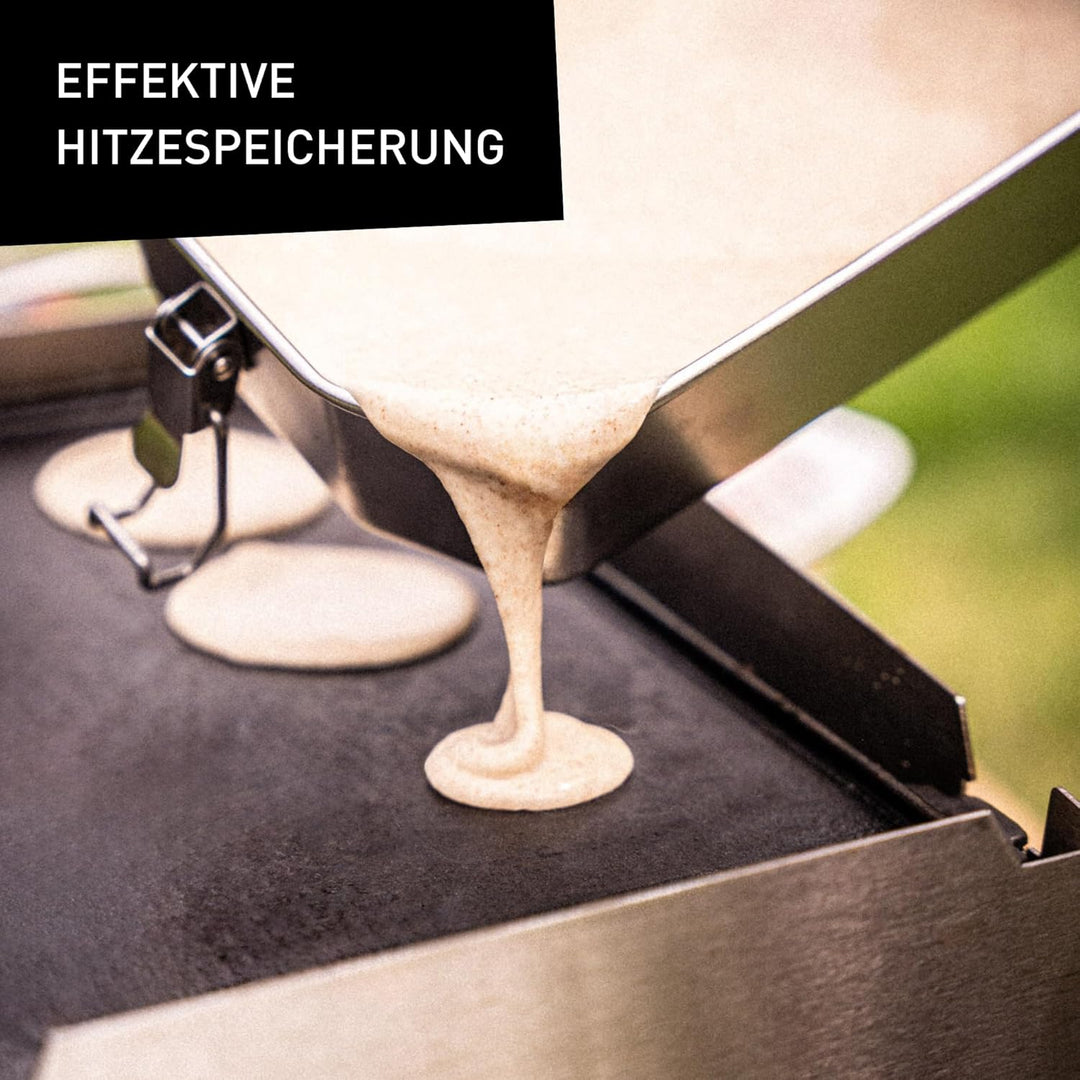 SKOTTI Kast, Gusseiserne Grillplatte für SKOTTI Grill, Plancha, Griddle, Sehr massives Material, für