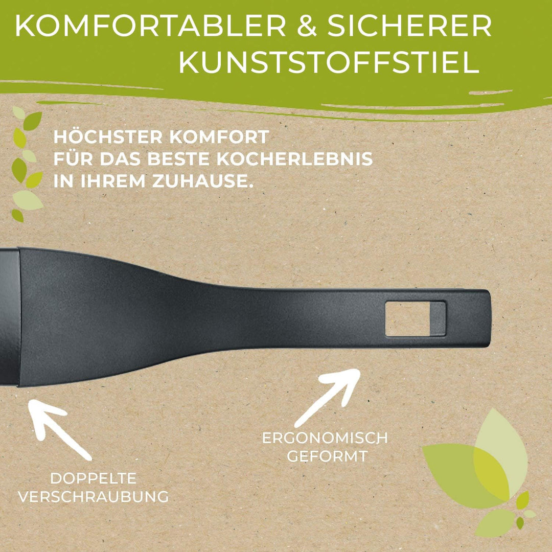 Berndes Pfanne 24 cm, b.green Alu Recycled Induction, Bratpfanne hergestellt zu 100% aus recycelten