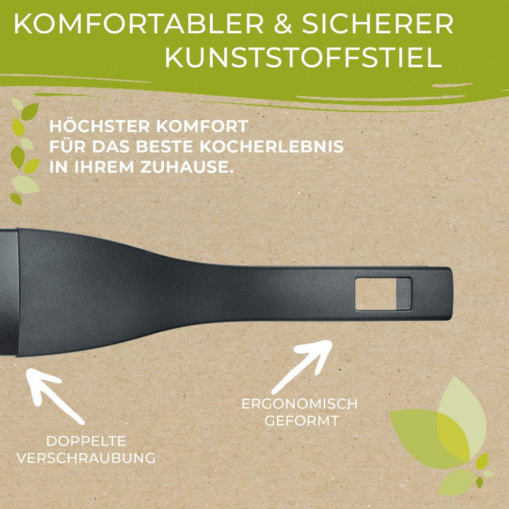 Berndes Pfanne 30 cm, b.Green Alu Recycled Induction, Bratpfanne hergestellt zu 100% aus recycelten