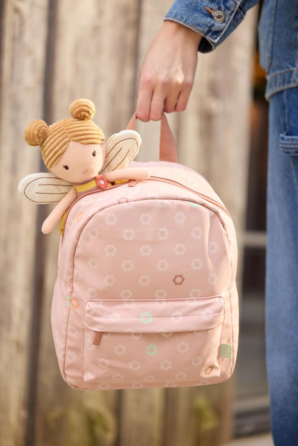 Jollein Kinderrucksack Blume – Flower – Rucksack Kinder – Wasserabweisend & Leicht – Rucksack Kinder