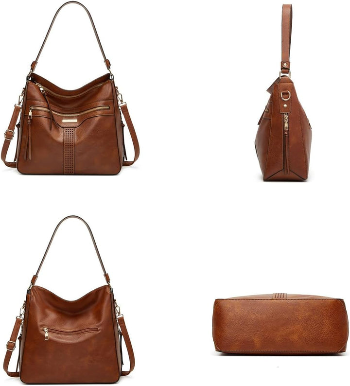 BUKESIYI Damen Tasche Handtasche Umhängetasche Schultertasche Frauen Kulturbeutel Weekender Klein PU