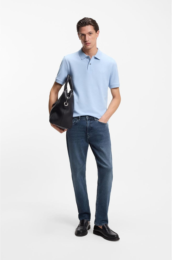BOSS Herren H-Re.Maine Blaue Maine Regular-Fit Jeans aus bequemem Stretch-Denim 29W / 34L Blau, 29W