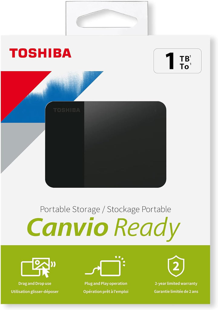Toshiba Canvio Ready 1TB black 2.5" - Festplatte - 2,5"